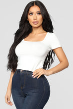 Load image into Gallery viewer, Joyce Crop Tee - White
