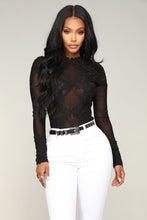 Load image into Gallery viewer, In My Feelings Embroidered Bodysuit - Black
