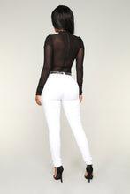 Load image into Gallery viewer, In My Feelings Embroidered Bodysuit - Black

