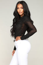 Load image into Gallery viewer, In My Feelings Embroidered Bodysuit - Black

