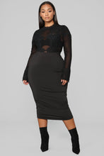 Load image into Gallery viewer, In My Feelings Embroidered Bodysuit - Black
