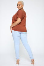 Load image into Gallery viewer, Wanting More Short Sleeve Top - Brown
