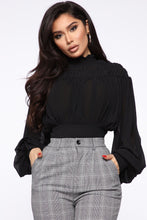 Load image into Gallery viewer, Feeling My Best Smock Blouse - Black
