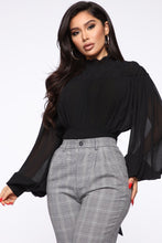 Load image into Gallery viewer, Feeling My Best Smock Blouse - Black
