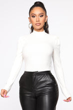 Load image into Gallery viewer, In My World Puff Sleeve Top - Off White
