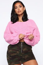 Load image into Gallery viewer, Cozy Thoughts Sherpa Pullover - Pink
