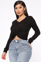 Load image into Gallery viewer, A Lot For Love Sweater Top - Black

