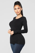 Load image into Gallery viewer, Julia Long Sleeve Top - Black
