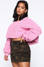 Load image into Gallery viewer, Cozy Thoughts Sherpa Pullover - Pink
