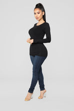Load image into Gallery viewer, Julia Long Sleeve Top - Black
