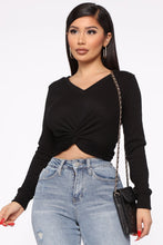 Load image into Gallery viewer, A Lot For Love Sweater Top - Black
