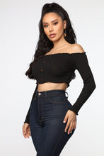 Load image into Gallery viewer, Jackey Off Shoulder Top - Black
