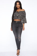 Load image into Gallery viewer, On The Spot Off Shoulder Top - Black
