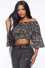 Load image into Gallery viewer, On The Spot Off Shoulder Top - Black
