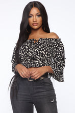 Load image into Gallery viewer, On The Spot Off Shoulder Top - Black
