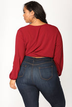 Load image into Gallery viewer, Little White Lies Top - Burgundy
