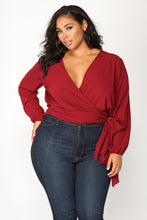 Load image into Gallery viewer, Little White Lies Top - Burgundy
