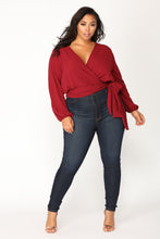 Load image into Gallery viewer, Little White Lies Top - Burgundy
