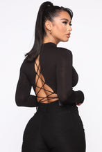 Load image into Gallery viewer, Crossed The Line With Me Knit Top - Black
