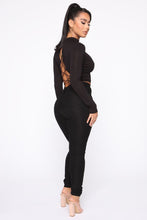 Load image into Gallery viewer, Crossed The Line With Me Knit Top - Black
