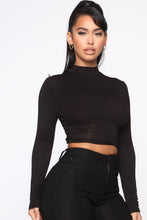 Load image into Gallery viewer, Crossed The Line With Me Knit Top - Black
