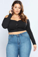 Load image into Gallery viewer, Talk That Talk Off Shoulder Top - Black
