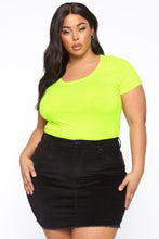 Load image into Gallery viewer, Monica Scoop Neck Top - Neon Green
