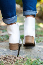 Load image into Gallery viewer, Helping Hand White Heeled Booties

