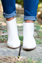 Load image into Gallery viewer, Helping Hand White Heeled Booties
