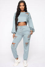 Load image into Gallery viewer, Casual Lover Distressed Pullover - Blue
