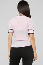 Load image into Gallery viewer, Keep It Professional Top - Lavender/Black
