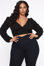 Load image into Gallery viewer, No Tie To Waist Ribbed Top - Black
