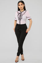 Load image into Gallery viewer, Keep It Professional Top - Lavender/Black
