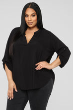 Load image into Gallery viewer, Essential V Neck Shirt - Black
