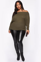 Load image into Gallery viewer, Just Your Type One Shoulder Top - Olive

