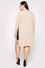 Load image into Gallery viewer, Nita Ribbed Cardigan - Desert
