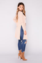 Load image into Gallery viewer, Nita Ribbed Cardigan - Desert
