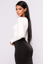 Load image into Gallery viewer, Running To You Long Sleeve Bodysuit - Ivory
