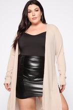 Load image into Gallery viewer, Nita Ribbed Cardigan - Desert
