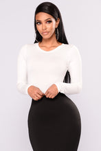 Load image into Gallery viewer, Running To You Long Sleeve Bodysuit - Ivory
