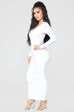 Load image into Gallery viewer, Louise V Neck Bodysuit - White

