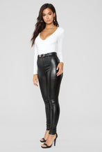 Load image into Gallery viewer, Louise V Neck Bodysuit - White
