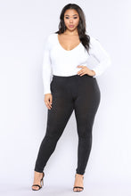 Load image into Gallery viewer, Louise V Neck Bodysuit - White
