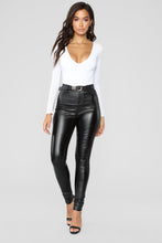 Load image into Gallery viewer, Louise V Neck Bodysuit - White
