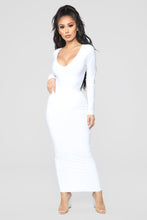 Load image into Gallery viewer, Louise V Neck Bodysuit - White
