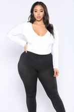 Load image into Gallery viewer, Louise V Neck Bodysuit - White
