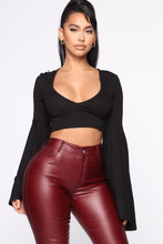 Load image into Gallery viewer, A Little Exaggerated Crop Top - Black
