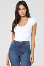 Load image into Gallery viewer, Lily V Neck Top - White
