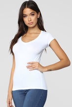Load image into Gallery viewer, Lily V Neck Top - White
