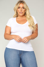 Load image into Gallery viewer, Lily V Neck Top - White
